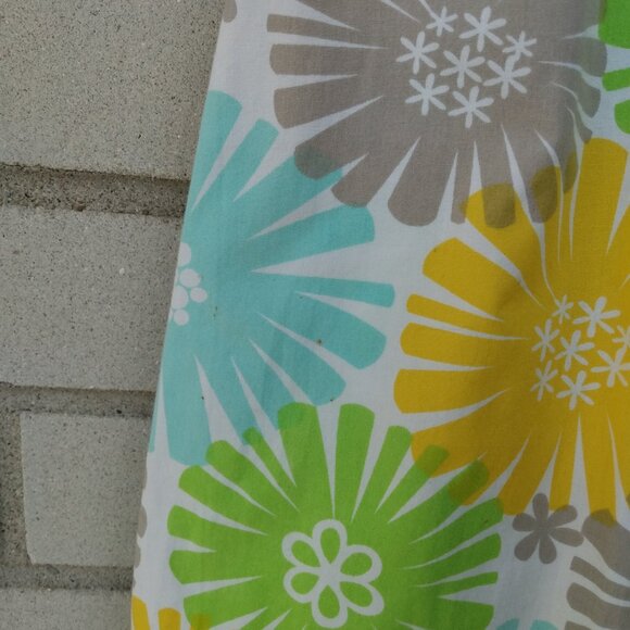 Amish Mennonite Cape Dress 36" B 30" W Yellow Floral Cotton Handmade Modest - Picture 9 of 11